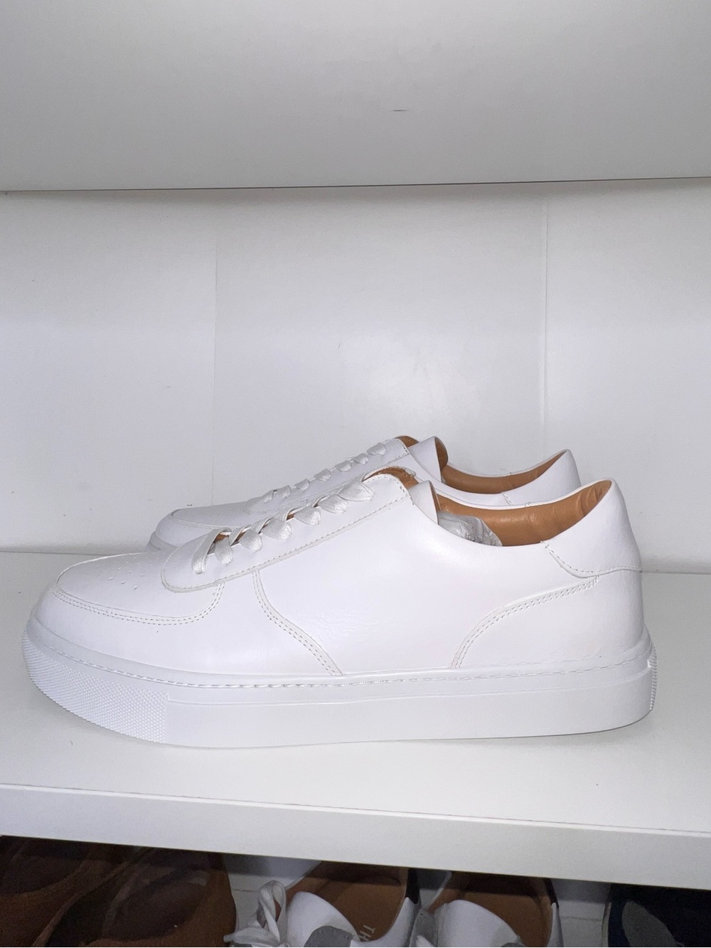 Thursday Boot Co. “The Court” – All White Leather Sneakers (Brand New)